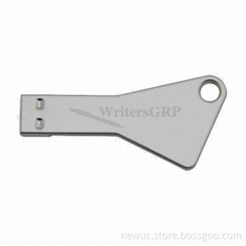 Promotional Metal Key USB with Shock-resistant, Supports Bootable Function